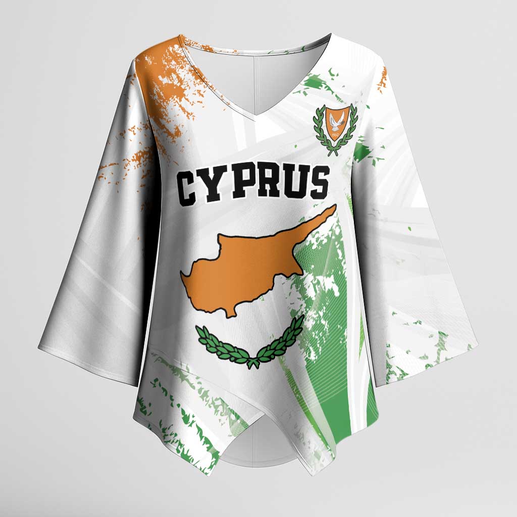 Custom Cyprus Kimono Sleeve Blouse Sporty Style - Wonder Print Shop