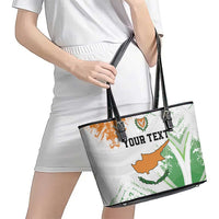 Custom Cyprus Leather Tote Bag Sporty Style - Wonder Print Shop
