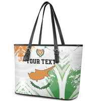 Custom Cyprus Leather Tote Bag Sporty Style - Wonder Print Shop