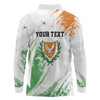 Custom Cyprus Long Sleeve Polo Shirt Sporty Style - Wonder Print Shop