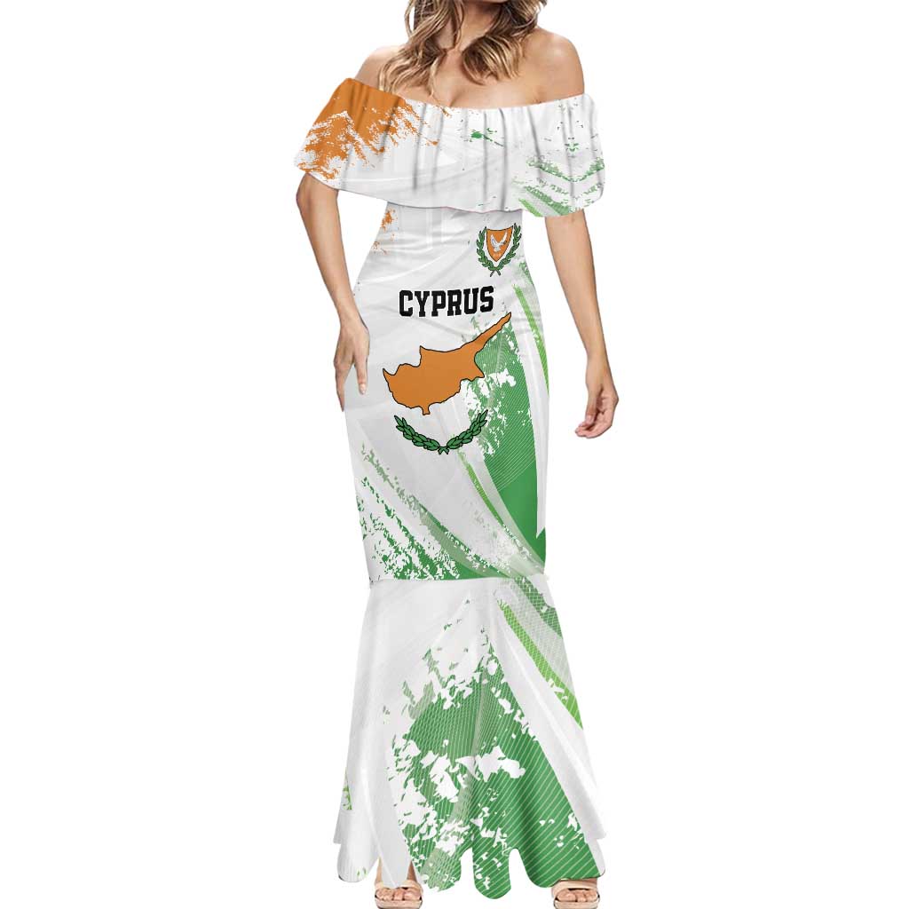 Custom Cyprus Mermaid Dress Sporty Style - Wonder Print Shop