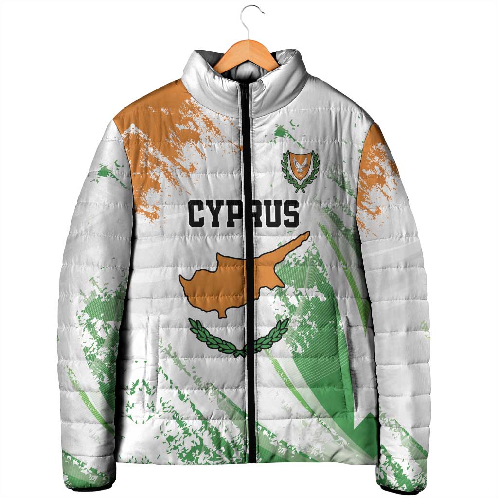 Custom Cyprus Padded Jacket Sporty Style - Wonder Print Shop