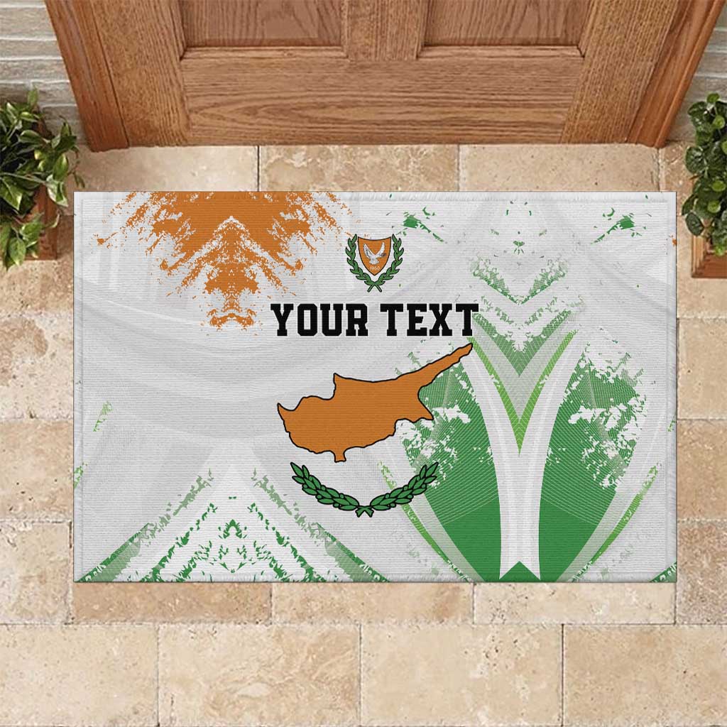 Custom Cyprus Rubber Doormat Sporty Style - Wonder Print Shop