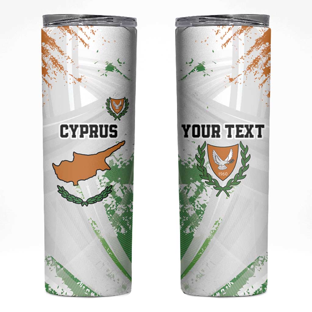 Custom Cyprus Skinny Tumbler Sporty Style - Wonder Print Shop