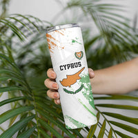 Custom Cyprus Skinny Tumbler Sporty Style - Wonder Print Shop