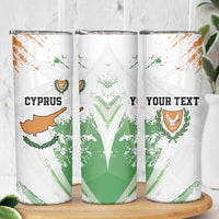 Custom Cyprus Skinny Tumbler Sporty Style - Wonder Print Shop