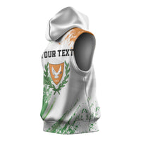 Custom Cyprus Sleeveless Hoodie Sporty Style - Wonder Print Shop