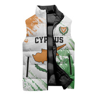 Custom Cyprus Sleeveless Puffer Jacket Sporty Style - Wonder Print Shop
