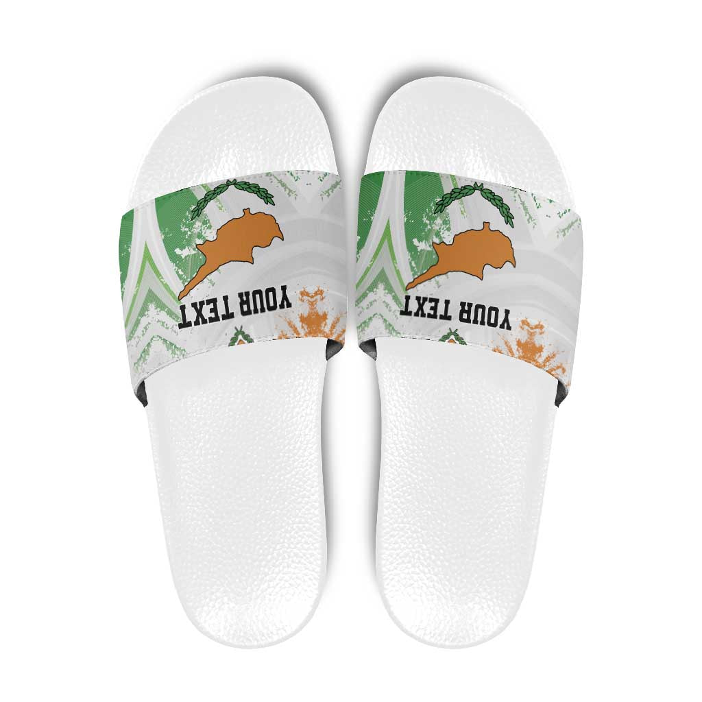 Custom Cyprus Slide Sandals Sporty Style - Wonder Print Shop