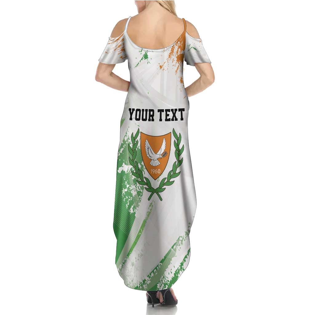 Custom Cyprus Summer Maxi Dress Sporty Style - Wonder Print Shop