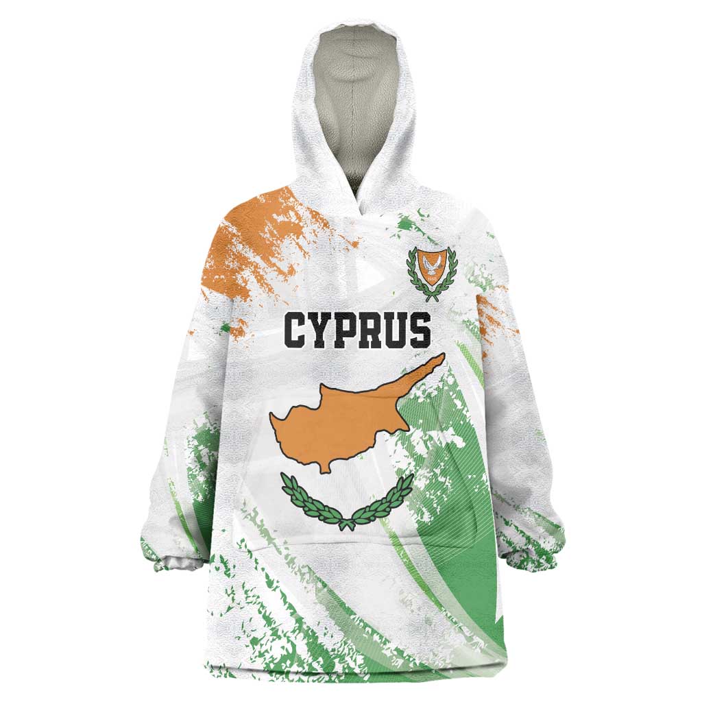 Custom Cyprus Wearable Blanket Hoodie Sporty Style - Wonder Print Shop