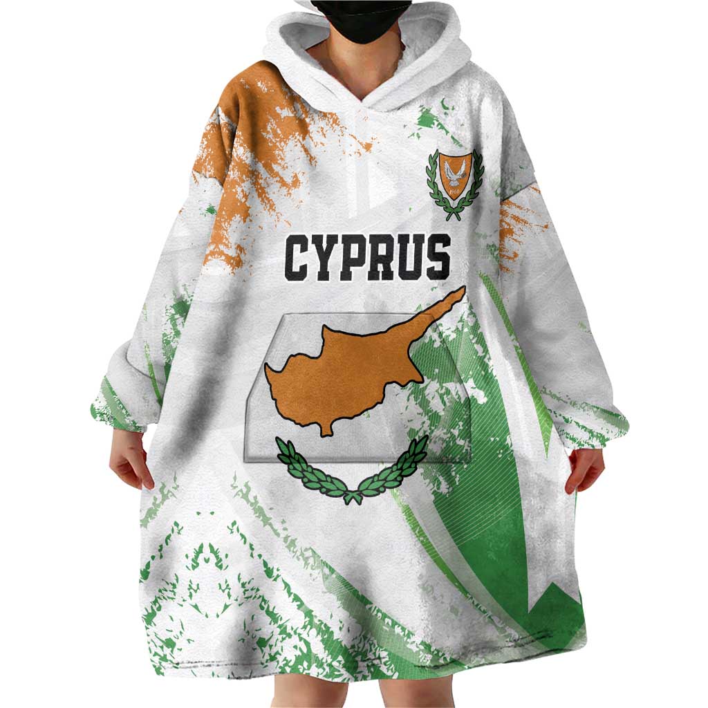 Custom Cyprus Wearable Blanket Hoodie Sporty Style - Wonder Print Shop