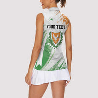 Custom Cyprus Women Sleeveless Polo Shirt Sporty Style - Wonder Print Shop
