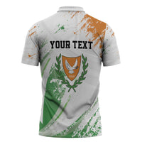 Custom Cyprus Zipper Polo Shirt Sporty Style - Wonder Print Shop
