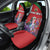 Personalized Kenya Lilac Breasted Roller Car Seat Cover With Violet Flowers - Wonder Print Shop