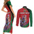 Personalized Kenya Lilac Breasted Roller Couples Matching Short Sleeve Bodycon Dress and Long Sleeve Button Shirt With Violet Flowers - Wonder Print Shop