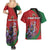 Personalized Kenya Lilac Breasted Roller Couples Matching Summer Maxi Dress and Hawaiian Shirt With Violet Flowers - Wonder Print Shop