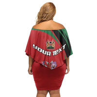 Personalized Kenya Lilac Breasted Roller Family Matching Off Shoulder Short Dress and Hawaiian Shirt With Violet Flowers - Wonder Print Shop