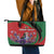 Personalized Kenya Lilac Breasted Roller Leather Tote Bag With Violet Flowers - Wonder Print Shop