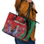 Personalized Kenya Lilac Breasted Roller Leather Tote Bag With Violet Flowers - Wonder Print Shop