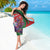 Personalized Kenya Lilac Breasted Roller Sarong With Violet Flowers - Wonder Print Shop