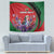 Personalized Kenya Lilac Breasted Roller Tapestry With Violet Flowers - Wonder Print Shop