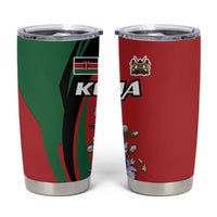 Kenya Lilac Breasted Roller Tumbler Cup With Violet Flowers - Wonder Print Shop