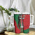 Kenya Lilac Breasted Roller Tumbler With Handle With Violet Flowers - Wonder Print Shop