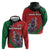 Personalized Kenya Lilac Breasted Roller Zip Hoodie With Violet Flowers - Wonder Print Shop
