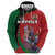 Personalized Kenya Lilac Breasted Roller Zip Hoodie With Violet Flowers - Wonder Print Shop