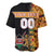 Custom Kenya Coat Of Arms Baseball Jersey With Kente Patterns - Wonder Print Shop