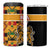 Kenya Coat Of Arms 4 in 1 Can Cooler Tumbler With Kente Patterns - Wonder Print Shop