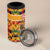 Kenya Coat Of Arms 4 in 1 Can Cooler Tumbler With Kente Patterns - Wonder Print Shop