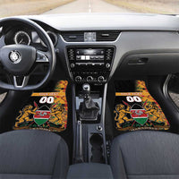Custom Kenya Coat Of Arms Car Mats With Kente Patterns - Wonder Print Shop