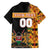 Custom Kenya Coat Of Arms Family Matching Short Sleeve Bodycon Dress and Hawaiian Shirt With Kente Patterns - Wonder Print Shop