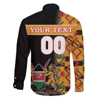 Custom Kenya Coat Of Arms Family Matching Summer Maxi Dress and Hawaiian Shirt With Kente Patterns - Wonder Print Shop