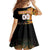 Custom Kenya Coat Of Arms Kid Short Sleeve Dress With Kente Patterns - Wonder Print Shop