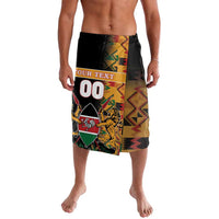 Custom Kenya Coat Of Arms Lavalava With Kente Patterns - Wonder Print Shop