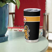 Kenya Coat Of Arms Tumbler Cup With Kente Patterns - Wonder Print Shop