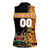 Custom Kenya Coat Of Arms Women Sleeveless Polo Shirt With Kente Patterns - Wonder Print Shop