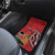 Personalized Kenya Coat Of Arms Car Mats Ethnic Seamless Pattern - Wonder Print Shop