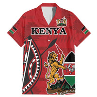 Personalized Kenya Coat Of Arms Family Matching Mermaid Dress and Hawaiian Shirt Ethnic Seamless Pattern - Wonder Print Shop