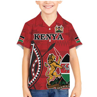 Personalized Kenya Coat Of Arms Family Matching Mermaid Dress and Hawaiian Shirt Ethnic Seamless Pattern - Wonder Print Shop