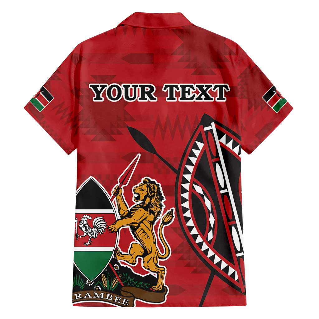 Personalized Kenya Coat Of Arms Family Matching Tank Maxi Dress and Hawaiian Shirt Ethnic Seamless Pattern - Wonder Print Shop