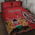 Personalized Kenya Coat Of Arms Quilt Bed Set Ethnic Seamless Pattern - Wonder Print Shop