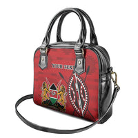 Personalized Kenya Coat Of Arms Shoulder Handbag Ethnic Seamless Pattern