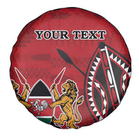 Personalized Kenya Coat Of Arms Spare Tire Cover Ethnic Seamless Pattern - Wonder Print Shop