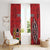 Personalized Kenya Coat Of Arms Window Curtain Ethnic Seamless Pattern - Wonder Print Shop