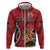 Personalized Kenya Coat Of Arms Zip Hoodie Ethnic Seamless Pattern - Wonder Print Shop