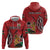 Personalized Kenya Coat Of Arms Zip Hoodie Ethnic Seamless Pattern - Wonder Print Shop